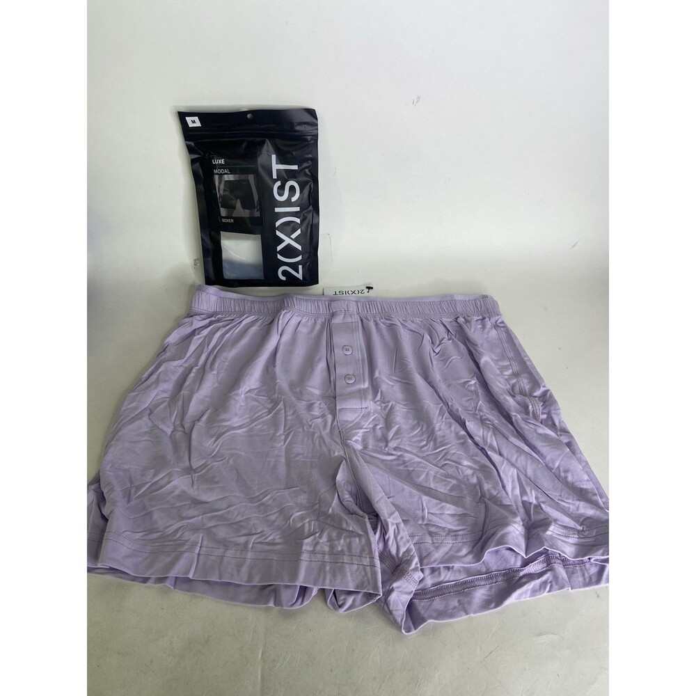 2xist Modal Luxe Knit Boxer Shorts Underwear Orchid Petal Purple Mens Size M